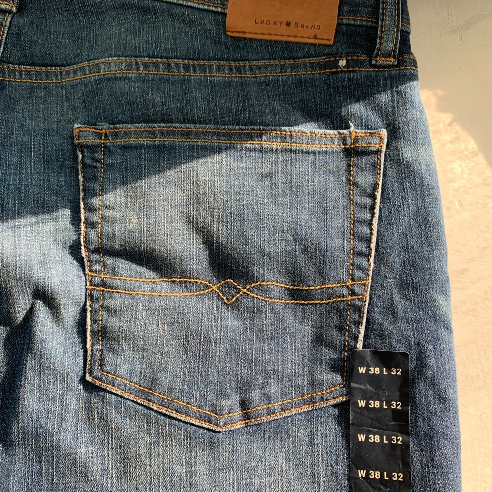 Lucky Brand Blue Denim Jeans with Faded Wash